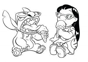 Lilo And Stich Free Printable Coloring Pages For Kids