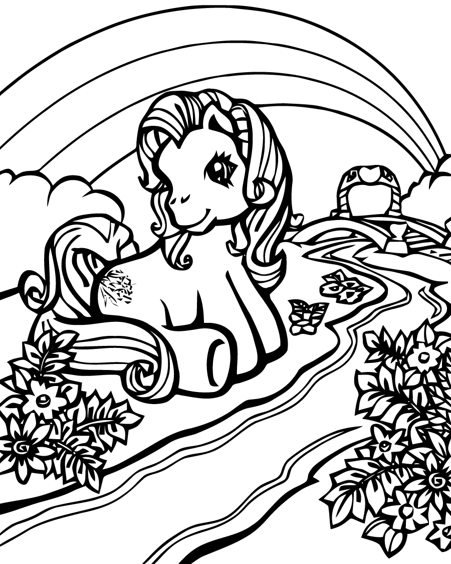 How to Draw RAINBOW DASH - My Little Pony Coloring Pages for Kids 