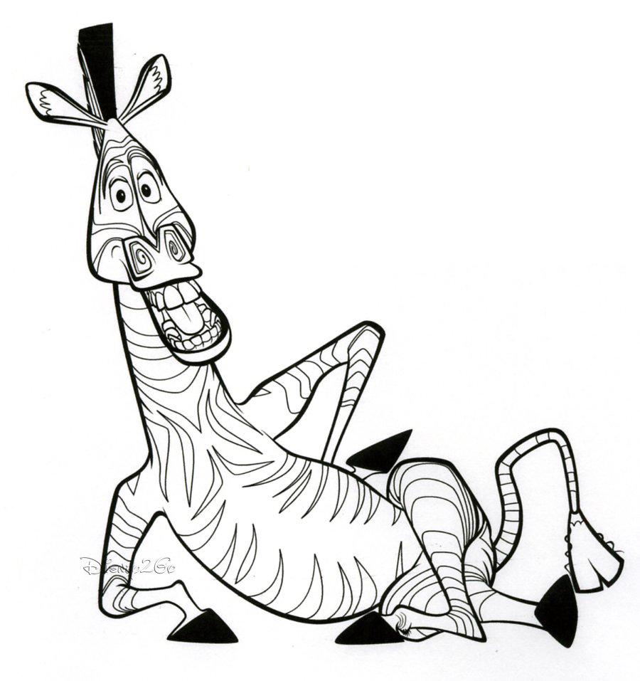 Madagascar free to color for children - Madagascar Kids Coloring Pages