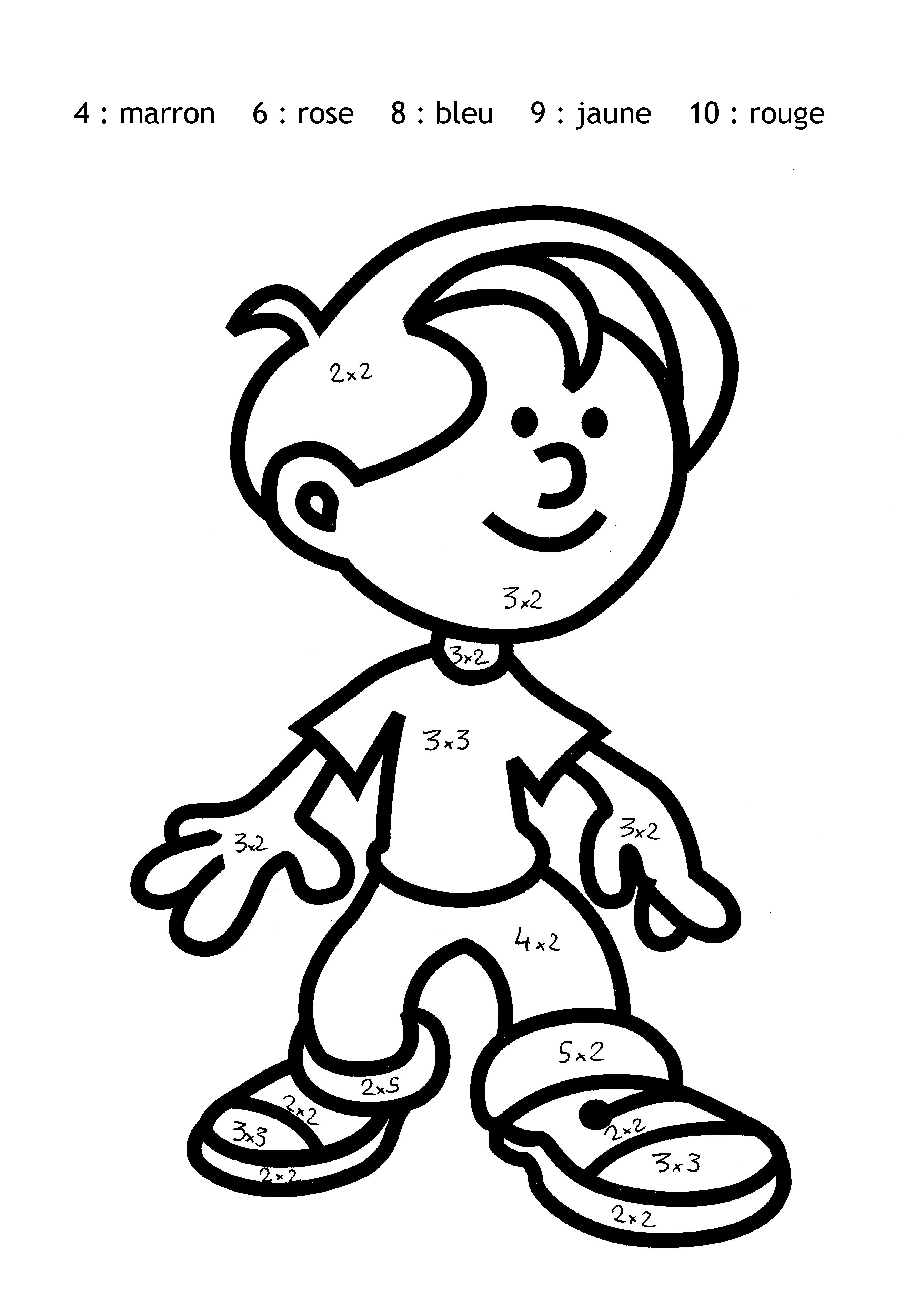 Simple Magic Coloring coloring page to download for free : little boy