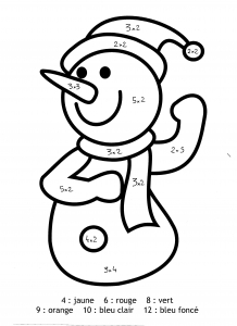 Coloring page magic coloring to color for kids : Snowman