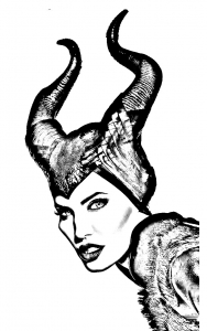 Free coloring pages of Maleficent (Sleeping Beauty) (Disney)