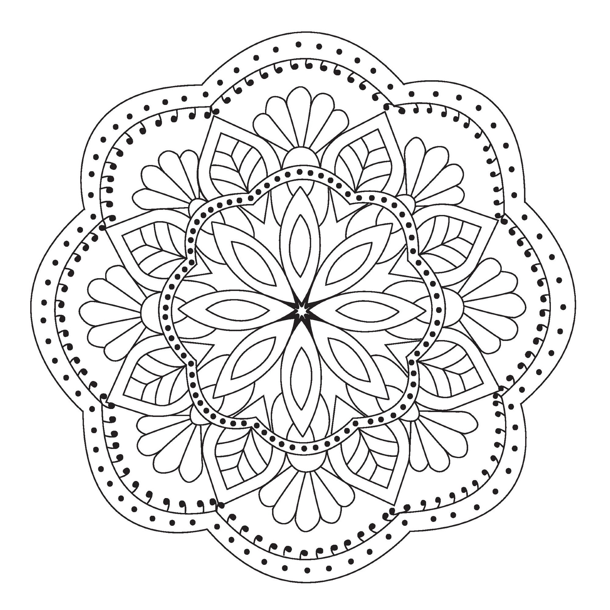 mandalas to color for kids