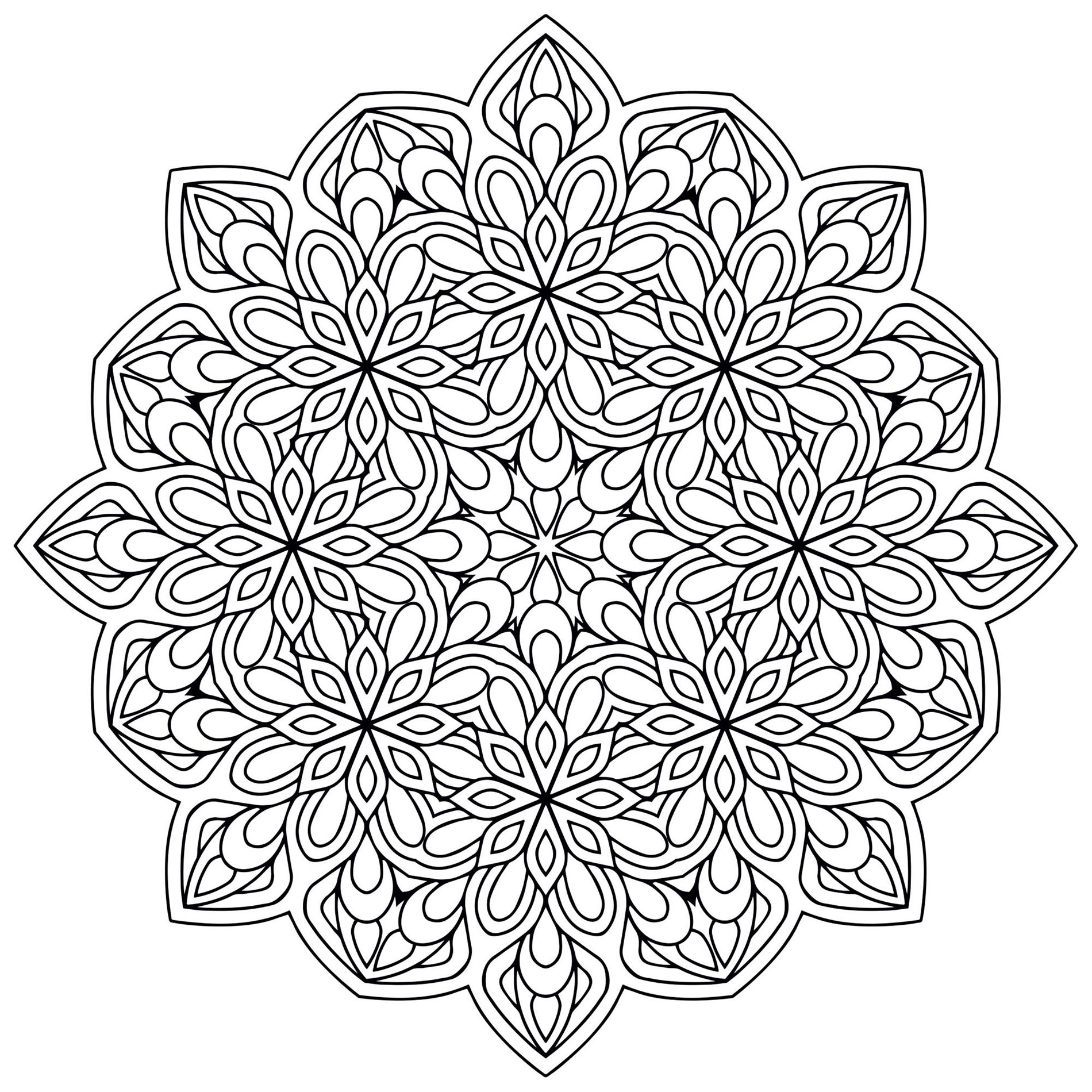 Mandala to relax and unwind