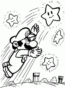paper mario characters coloring pages