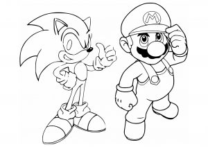 Mario & Sonic Coloring page