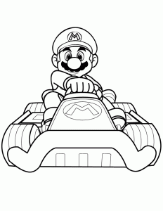 Mario Kart Free Printable Coloring Pages For Kids