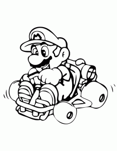 Mario Kart Free Printable Coloring Pages For Kids