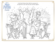 Mary Poppins returns Coloring Pages for Kids