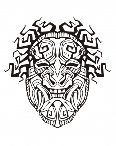 Aztec / Inca inspired mask