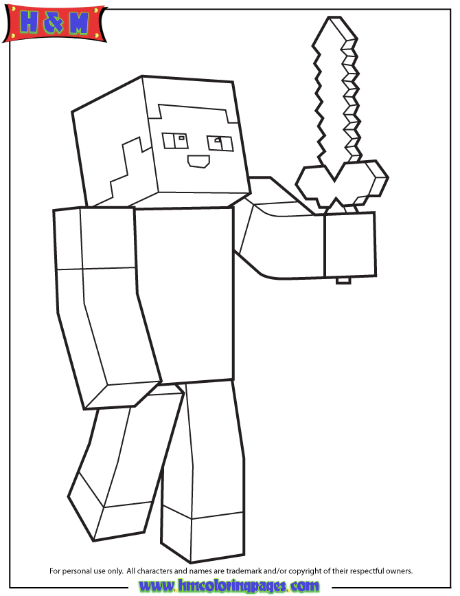 Minecraft Free To Color For Kids Minecraft Kids Coloring Pages