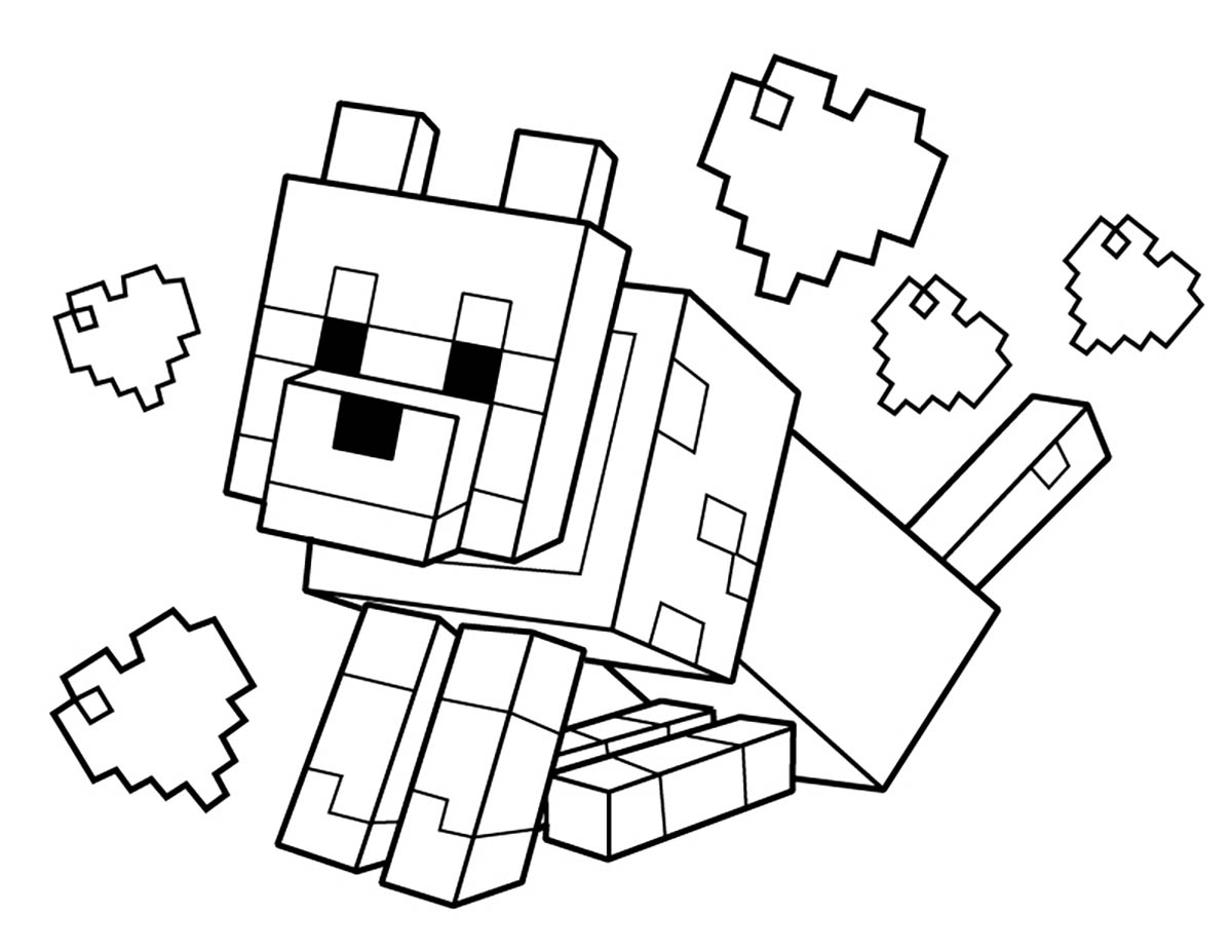 Download Minecraft to color for children - Minecraft Kids Coloring ...