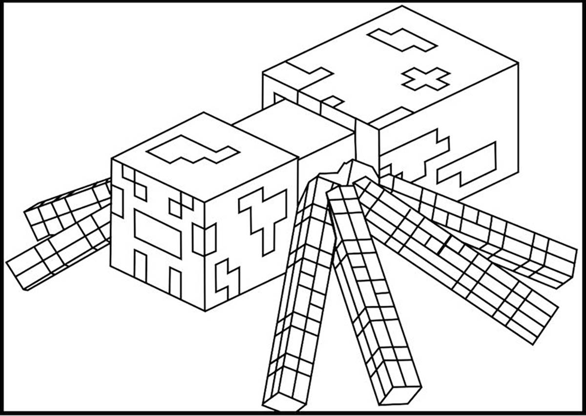 Minecraft coloring pages for kids Minecraft Kids Coloring Pages