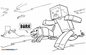 minecraft spider coloring pages