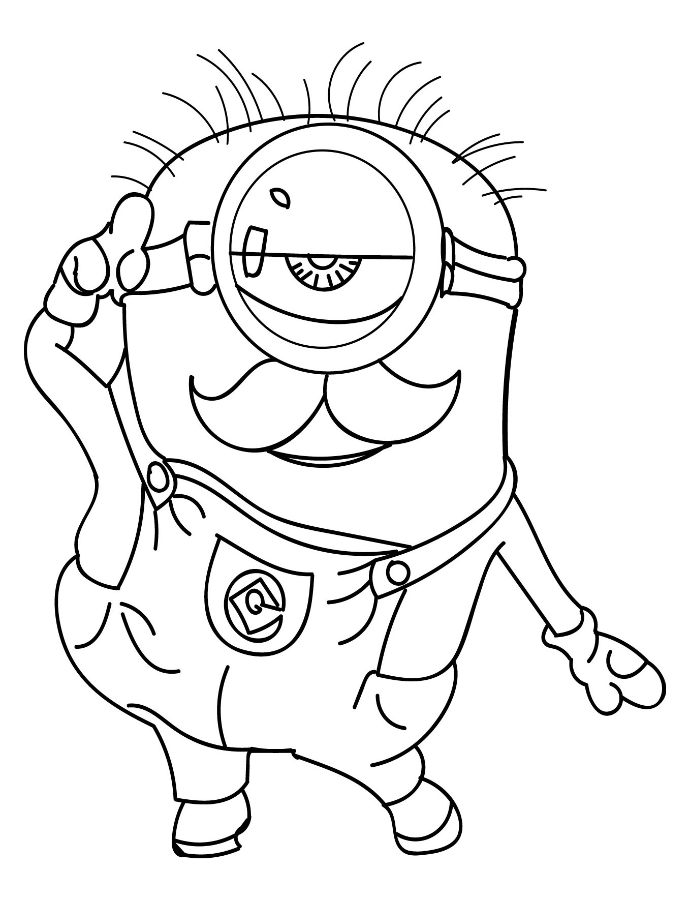 Minions picture to print and color