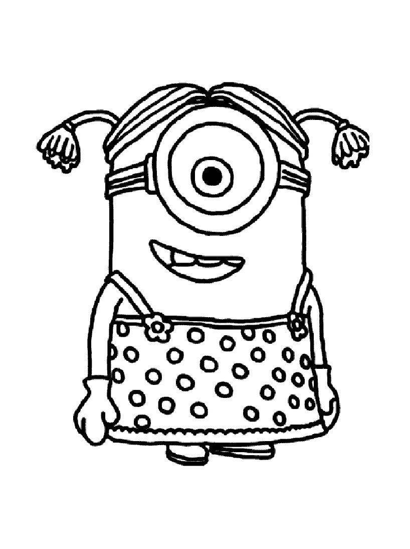 Free Minions coloring page to print and color for kids Coloriage les Minions   colorier