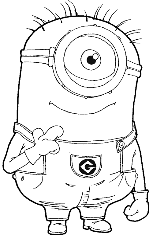 Beautiful Minions coloring pages
