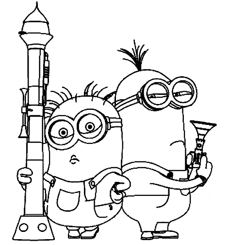 Minion picture to print and color