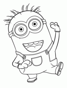 Minions Free printable Coloring pages for kids