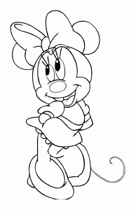 Minnie - Free printable Coloring pages for kids