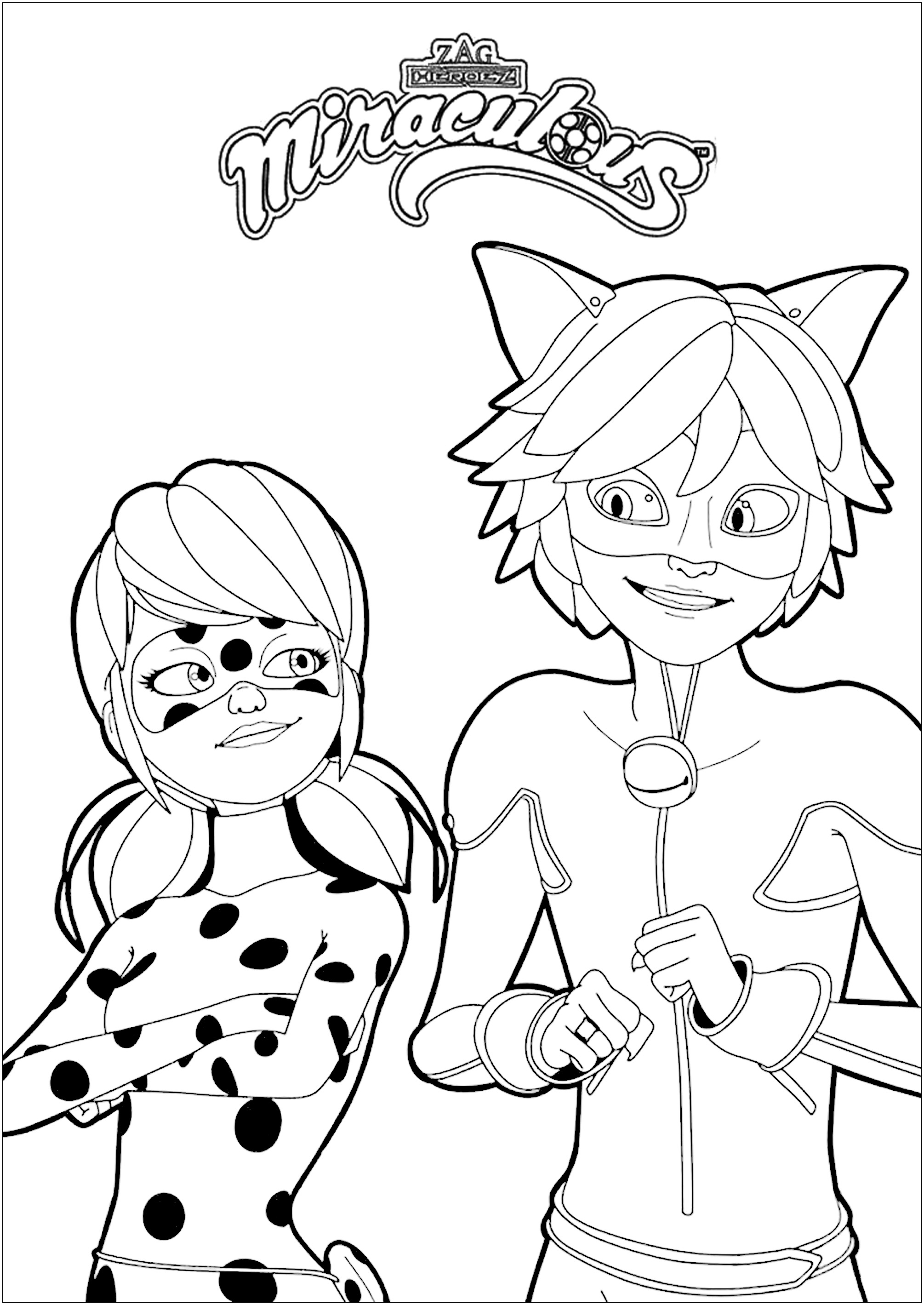 Lady bug / Miraculous coloring pages for children Miraculous