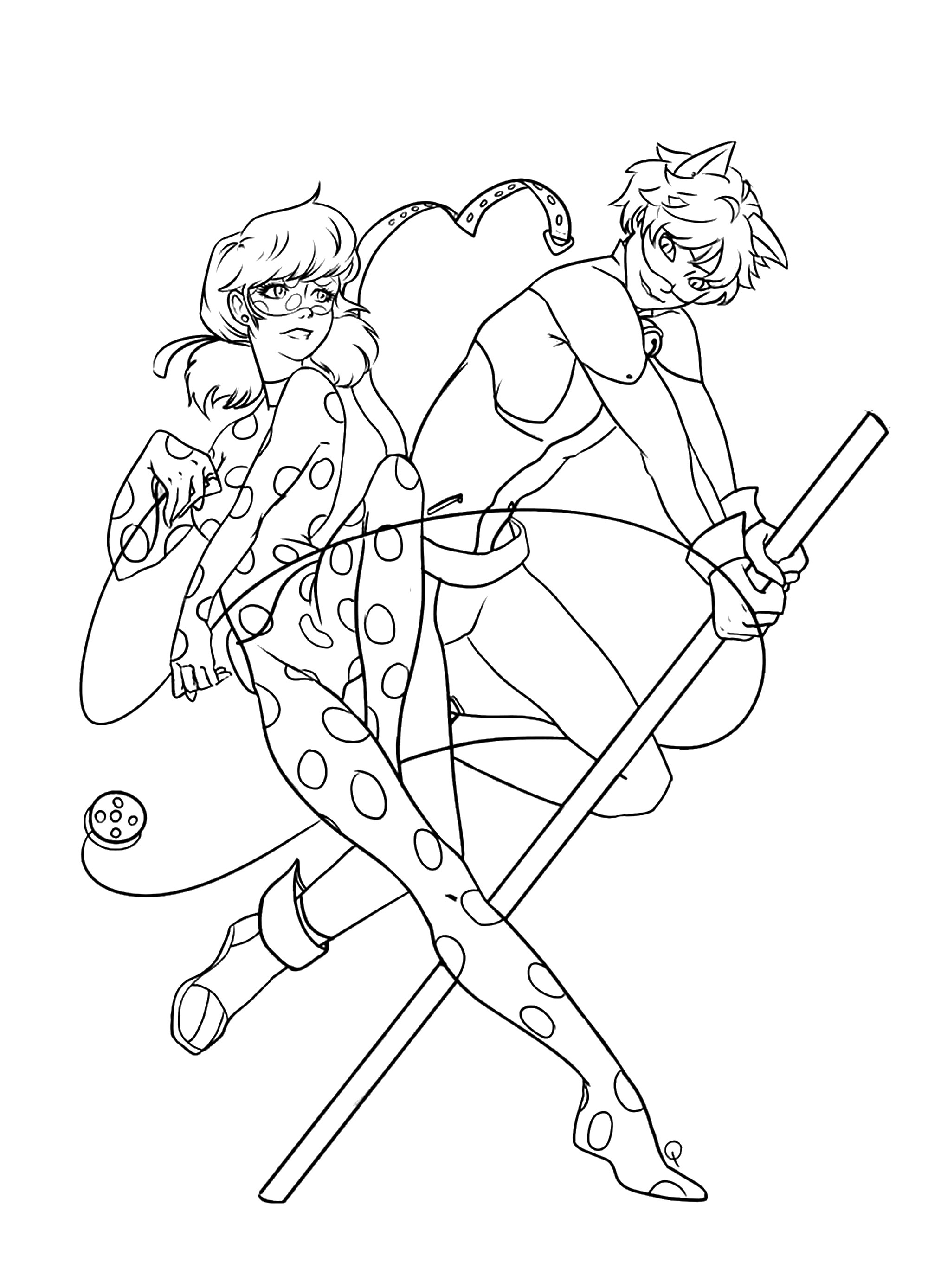 Coloriage Miraculous / Lady bug Miraculous / LadyBug Kids Coloring Pages