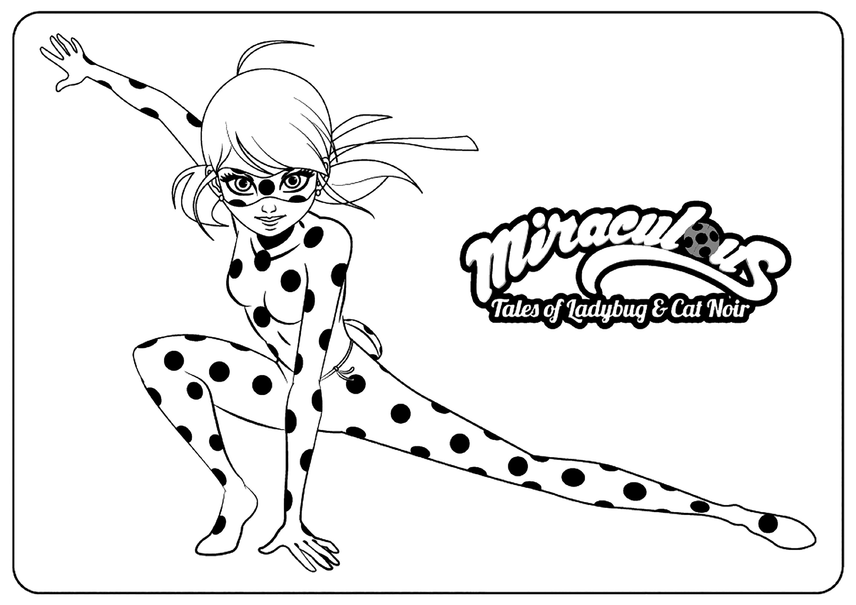 Miraculous Lady Bug For Children Miraculous Ladybug Kids Coloring Pages