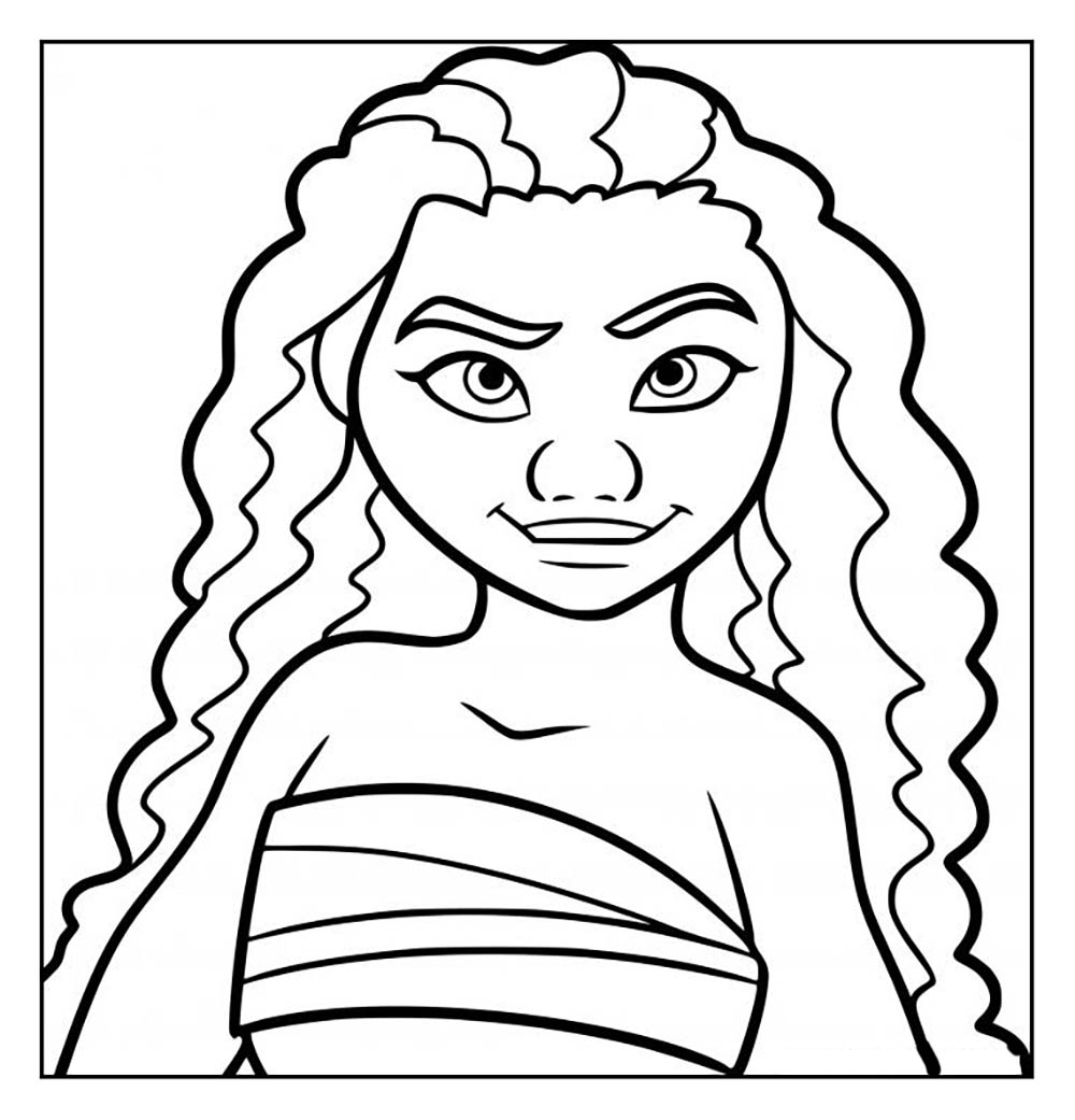 Moana Free To Color For Children Moana Kids Coloring Pages