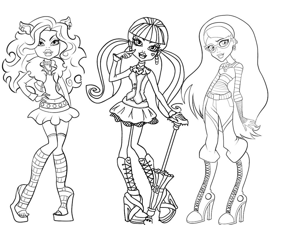 Download Monster high free to color for children - Monster High ...