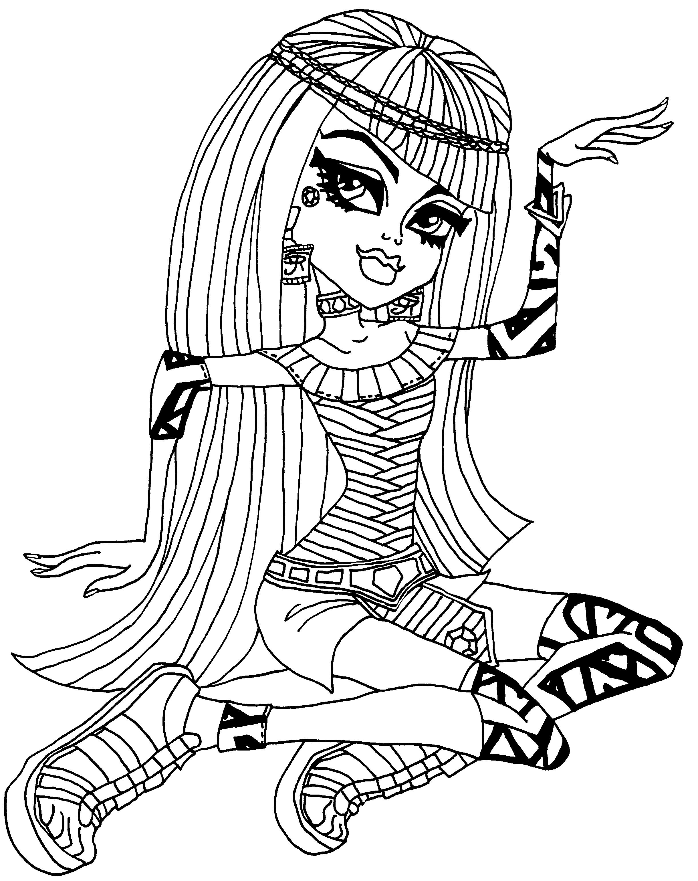 Download Monster high for kids - Monster High Kids Coloring Pages