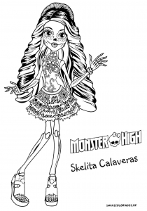 monster high lagoona blue coloring pages