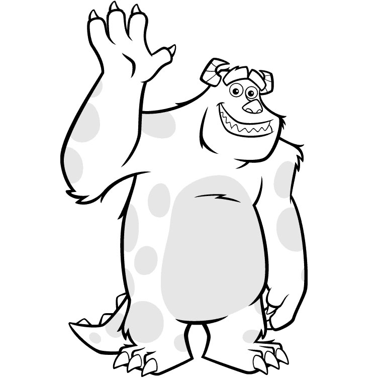 monsters inc characters coloring pages