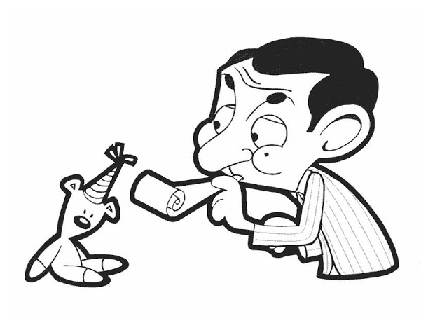 Mr Bean coloring pages to download - Coloring pages of TV Characters ...