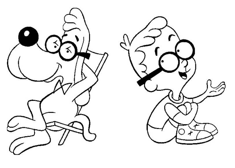 Mr. Peabody and Sherman's free printable time travel coloring book - Mr