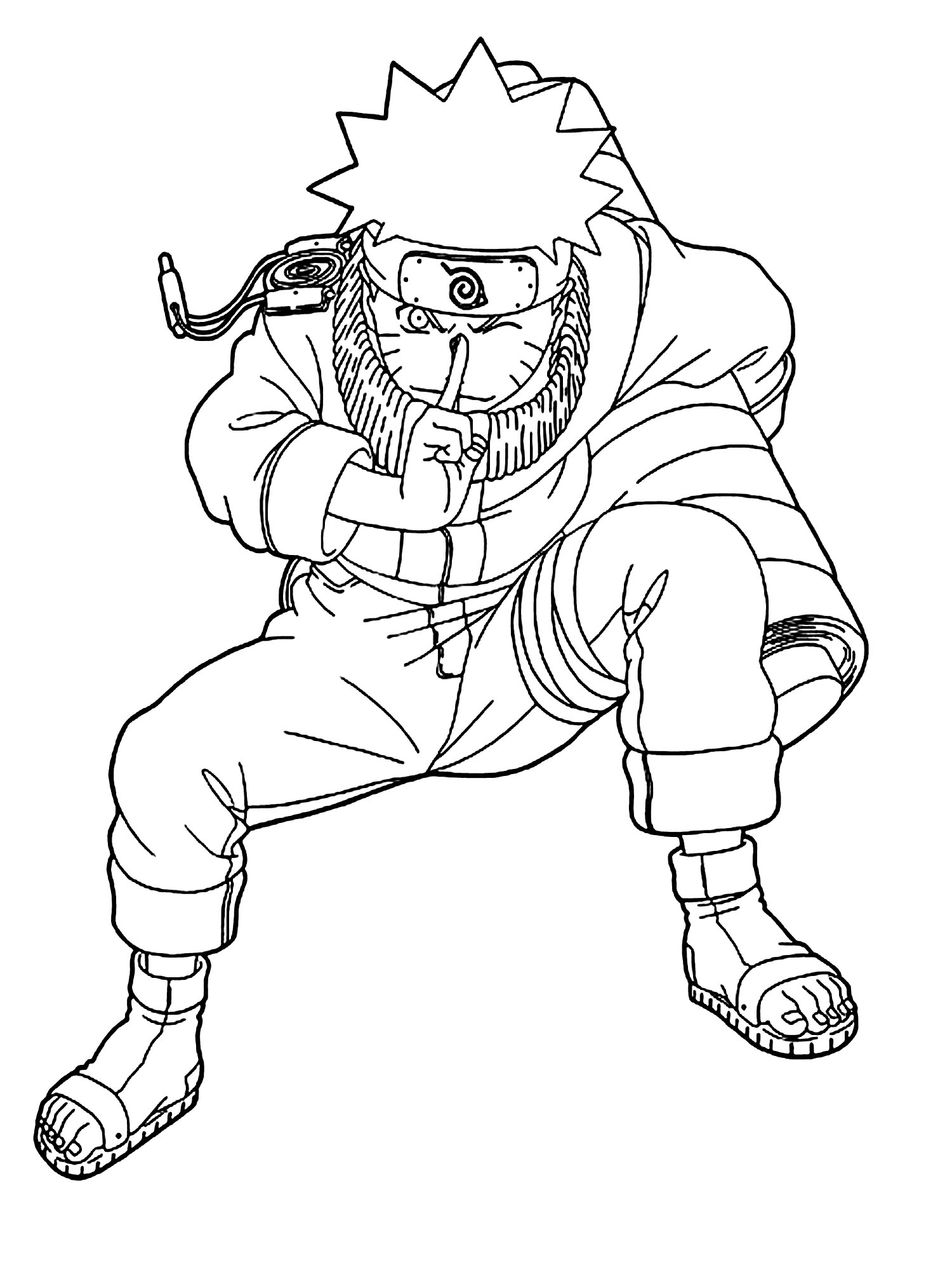 Download Naruto to print for free - Naruto Kids Coloring Pages