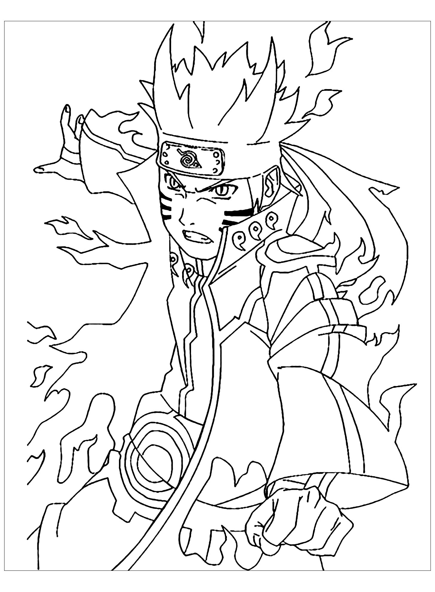 Download Naruto to download - Naruto Kids Coloring Pages