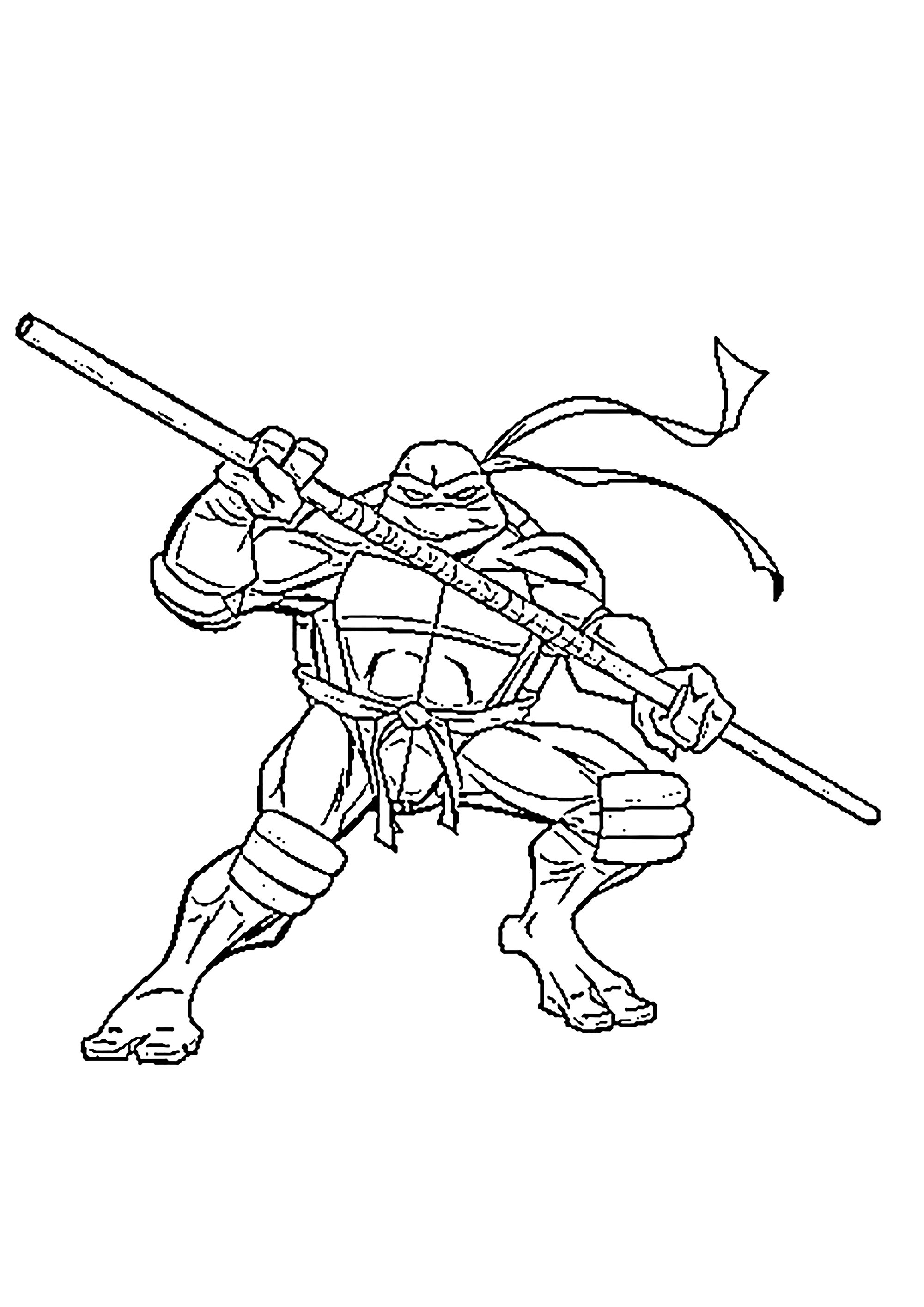 Donatello - Ninja Turtles Coloring Pages for Kids