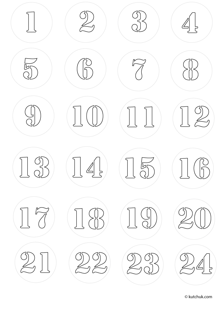 Numbers-1 - Numbers Kids Coloring Pages