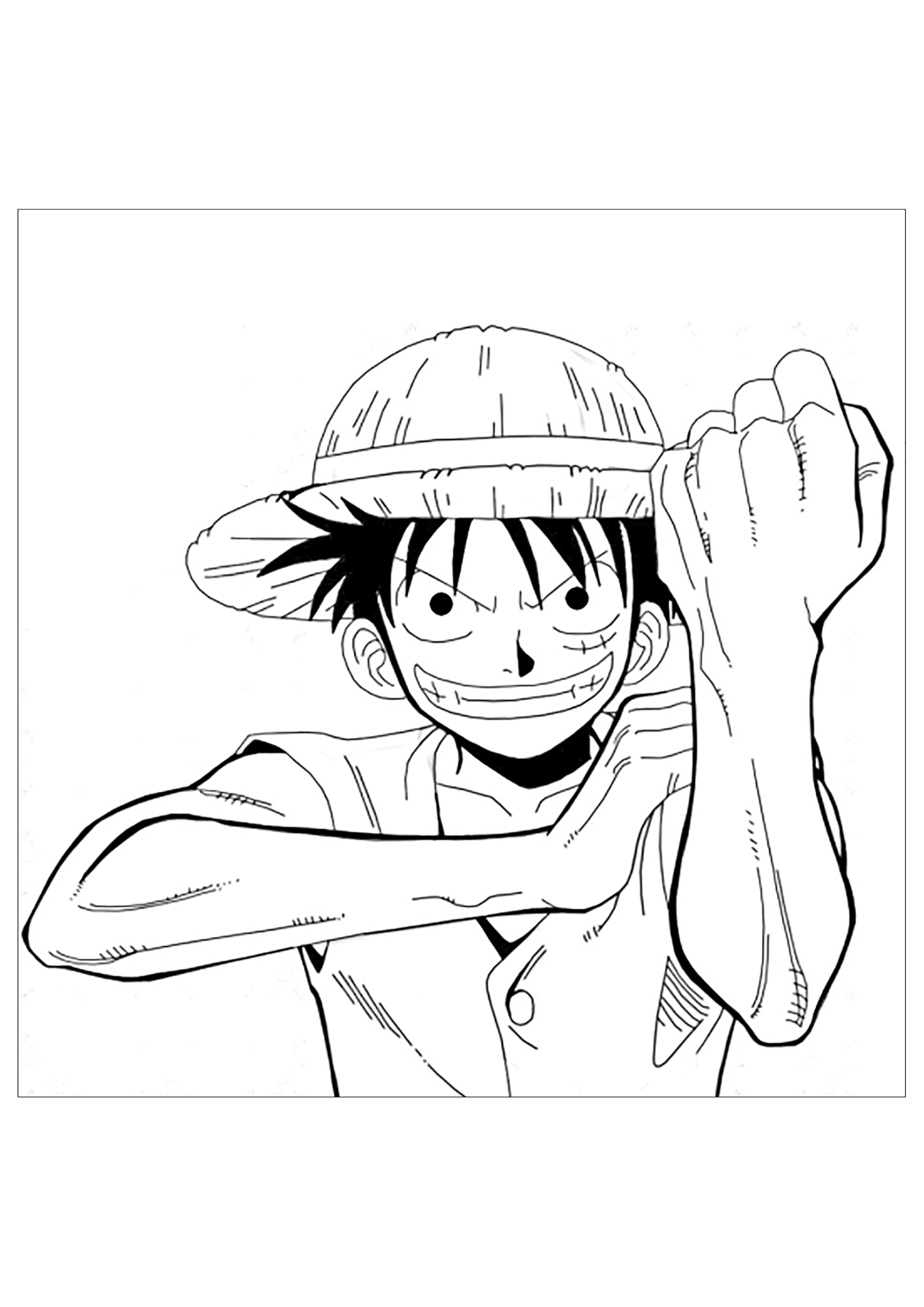 One Piece To Color For Children One Piece Kids Coloring Pages