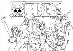 Coloriage de One Piece : Zoro