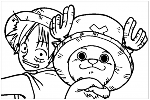 One piece coloring pages to download