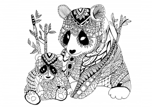 Pandas Free Printable Coloring Pages For Kids