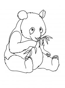 free giant panda coloring pages