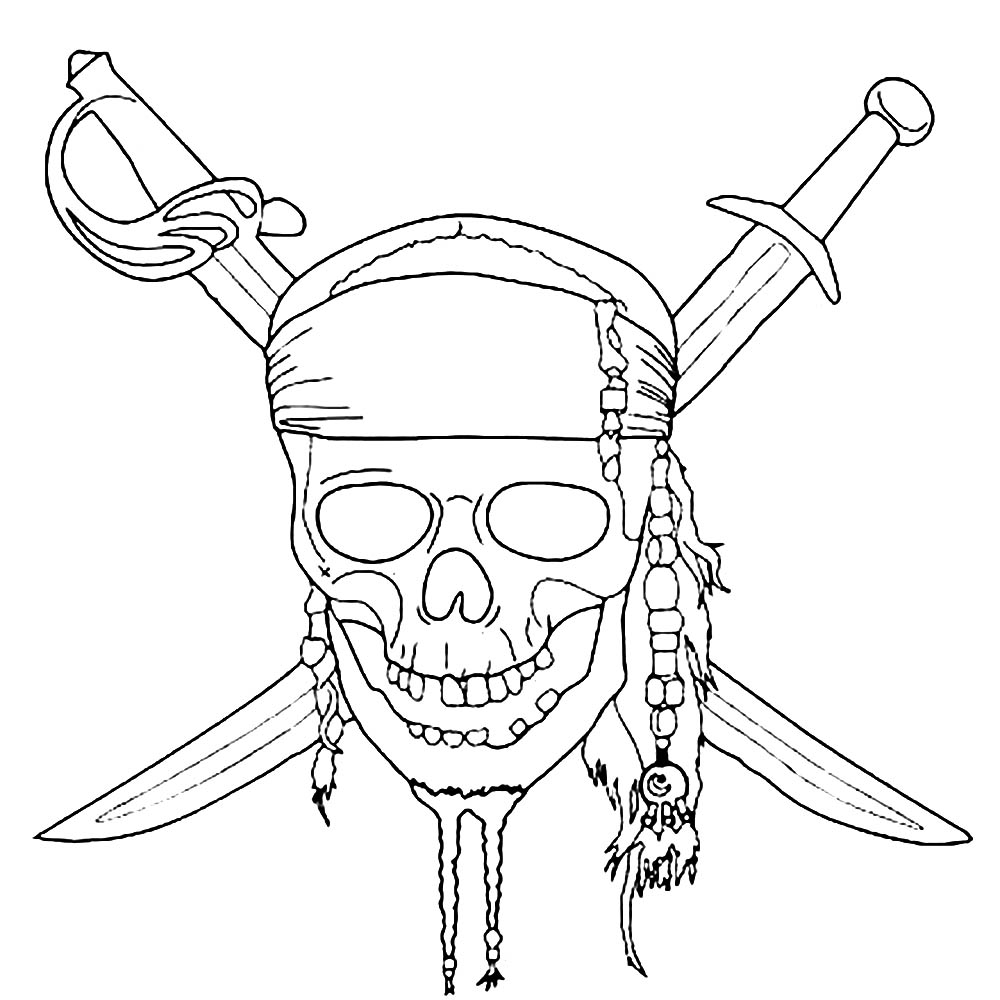 Download Pirates of the caribbean to color for kids - Pirates of the Caribbean Kids Coloring Pages