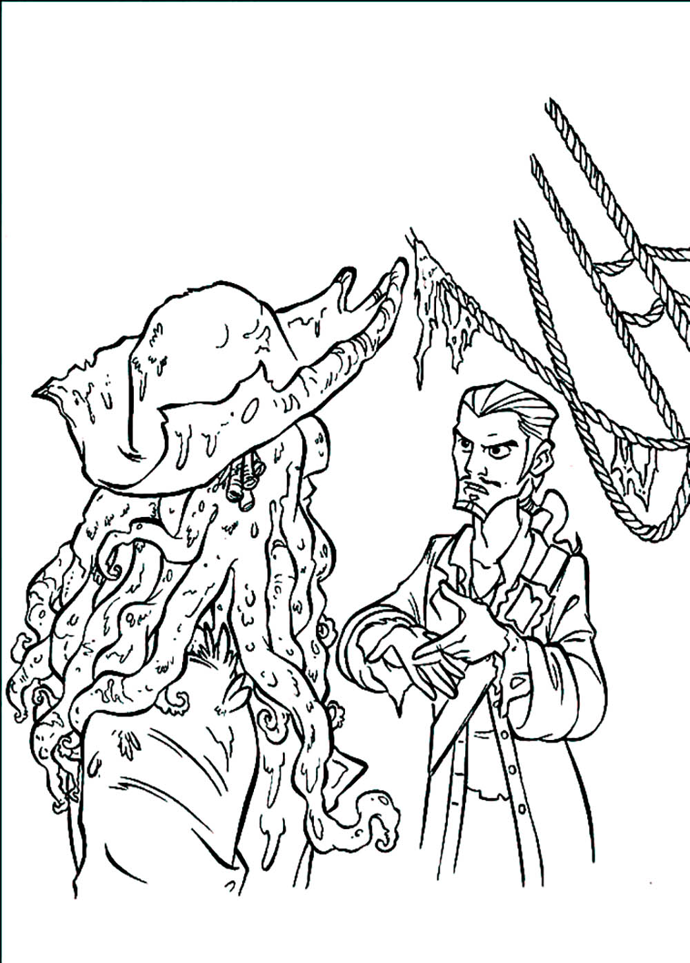 Pirates of the Caribbean villains - Pirates of the Caribbean Kids Coloring  Pages