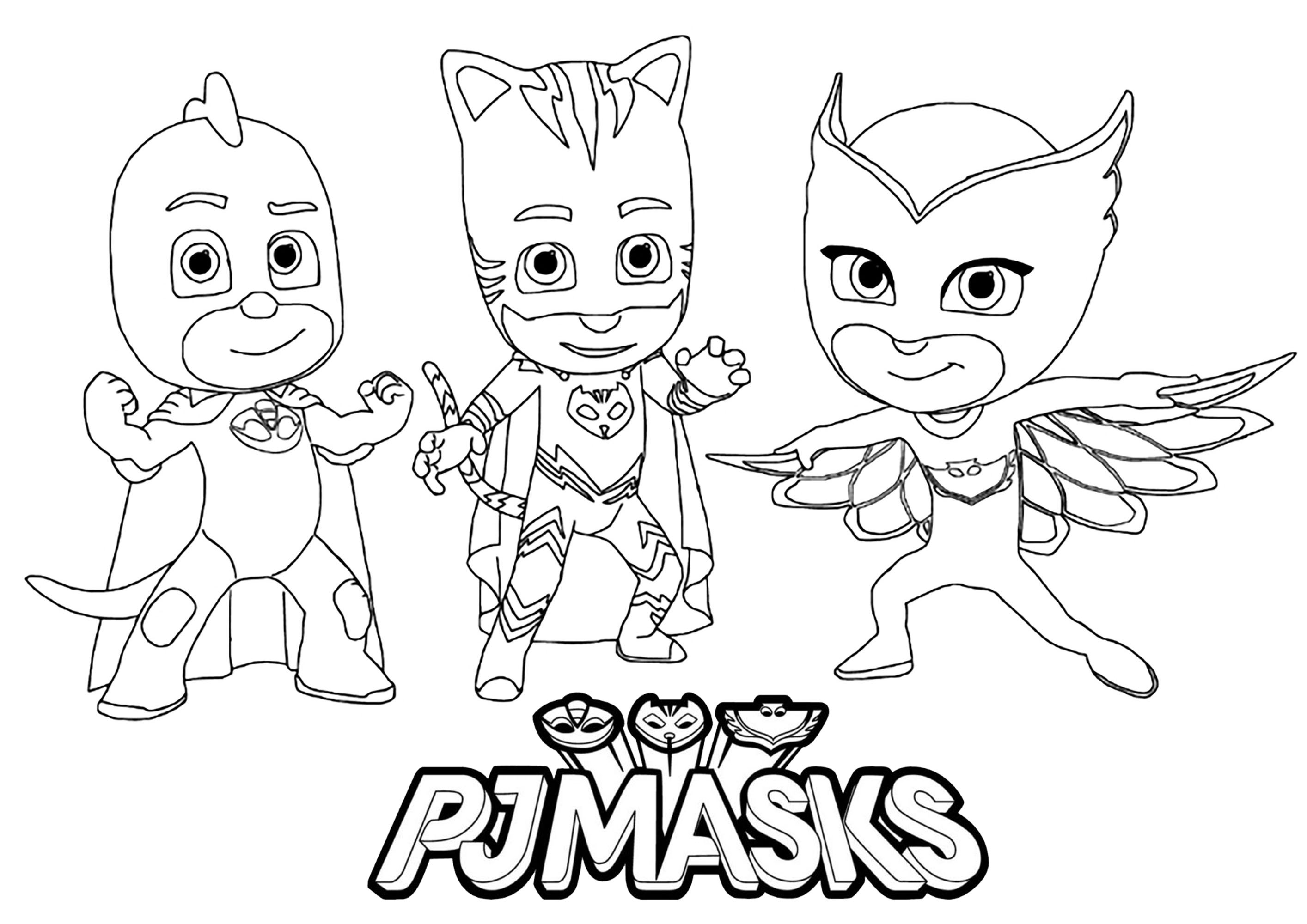 Download Pj masks to download for free - PJ Masks Kids Coloring Pages