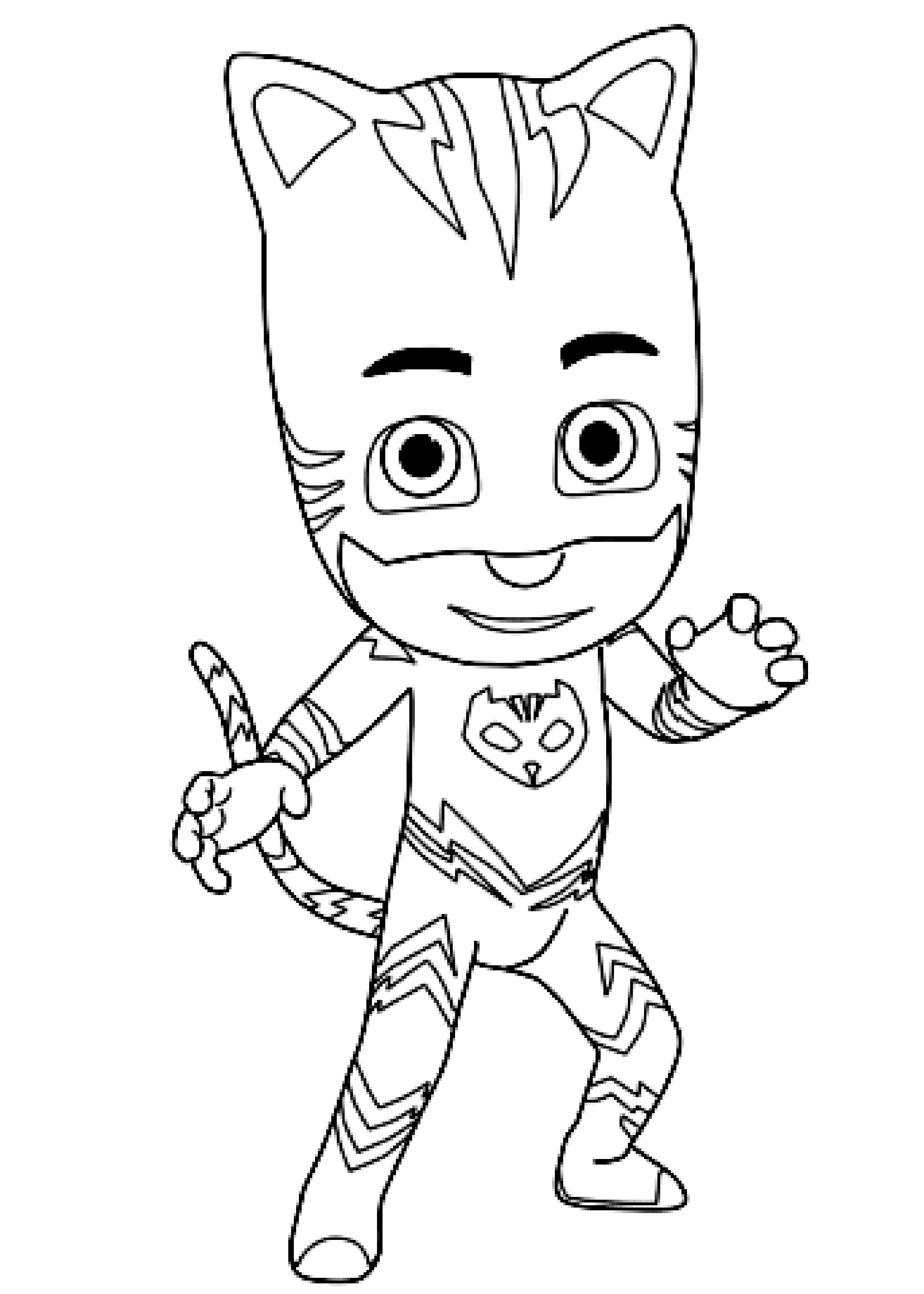 Free And Simple Coloring Pages Of Pj Masks Pj Masks Kids Coloring Pages