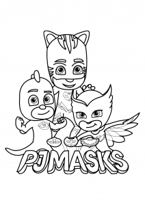 PJ Masks - Free printable Coloring pages for kids
