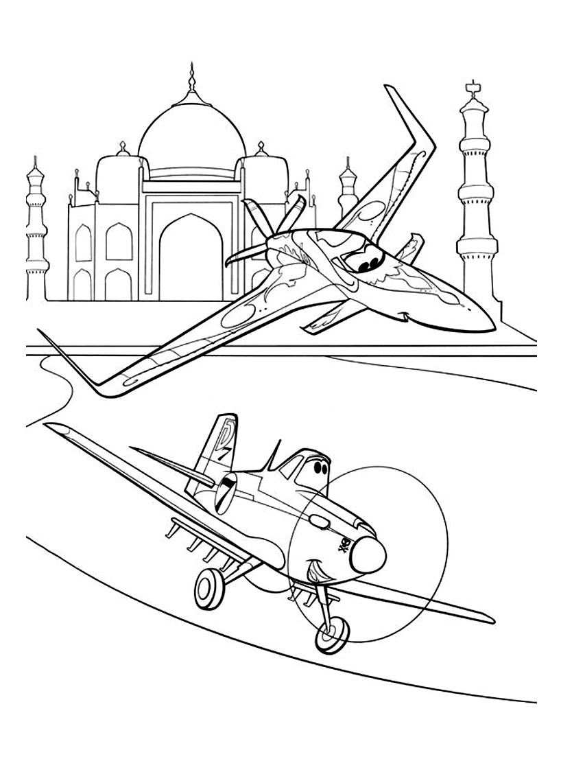 Planes (Disney) coloring pages for kids - Planes Kids Coloring Pages