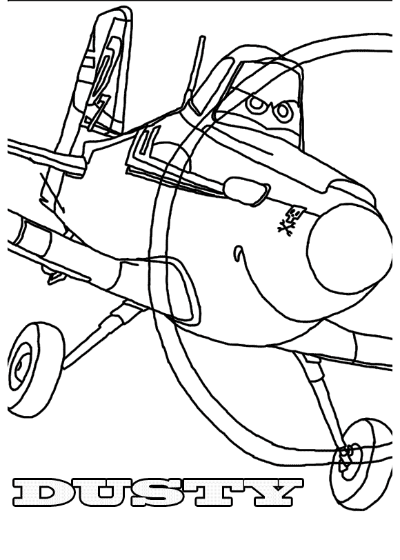 Planes coloring pages for kids - Planes Kids Coloring Pages